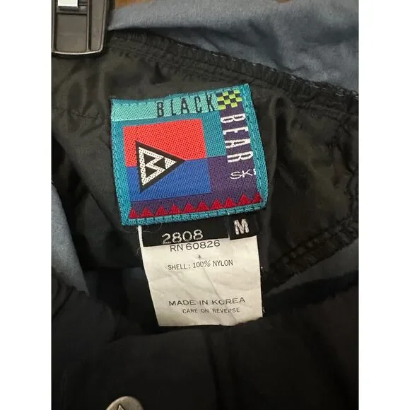 Black Bear Mens Black Snow Pants - Medium EUC - Picture 5 of 6
